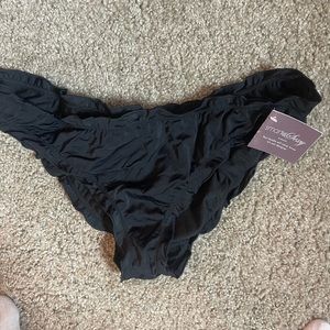 Black cheeky, bikini bottom size large